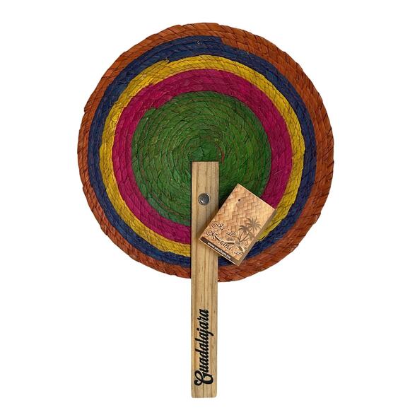MEXICANA Other - Mexican Handwoven Palm Fan – Guadalajara Souvenir Artisan Boho Decor NWT